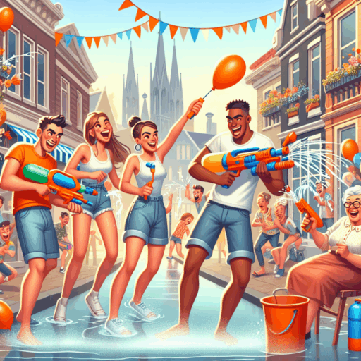 Batalla de Agua en el Día del Rey: Aventura Turística en Holanda