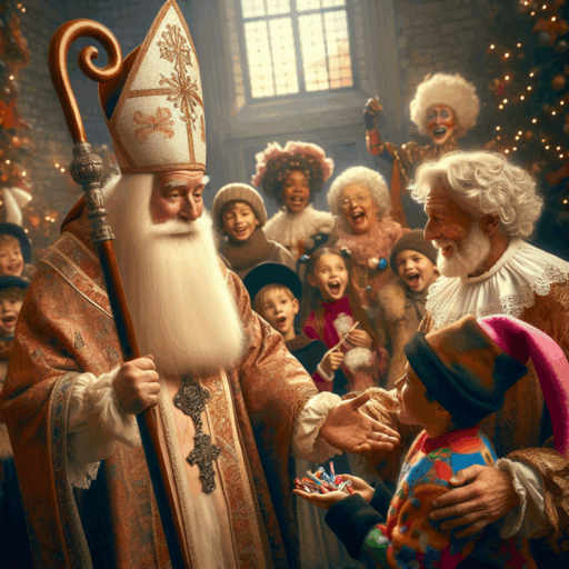 Sinterklaas y Zwarte Piet.